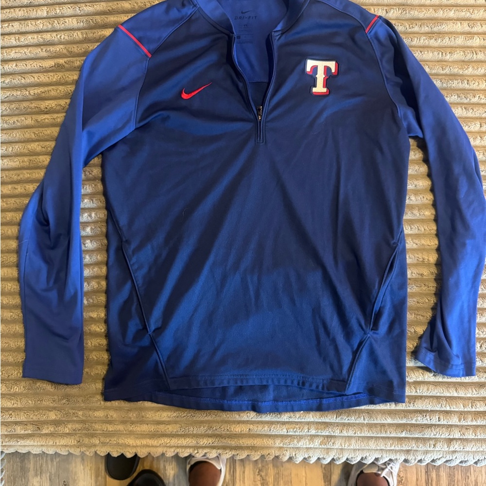 Nike Dri-Fit Texas Rangers 1/4 Zip Pullover – Size Medium– Excellent Condition!